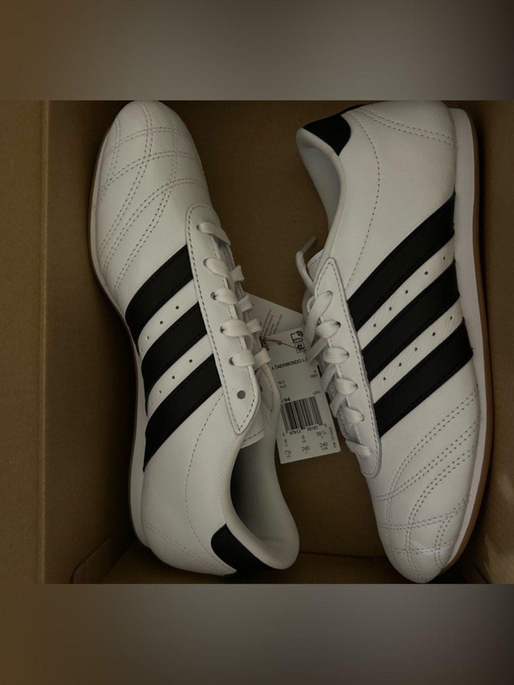 Adidas White and Black Men’s Classic Sneakers